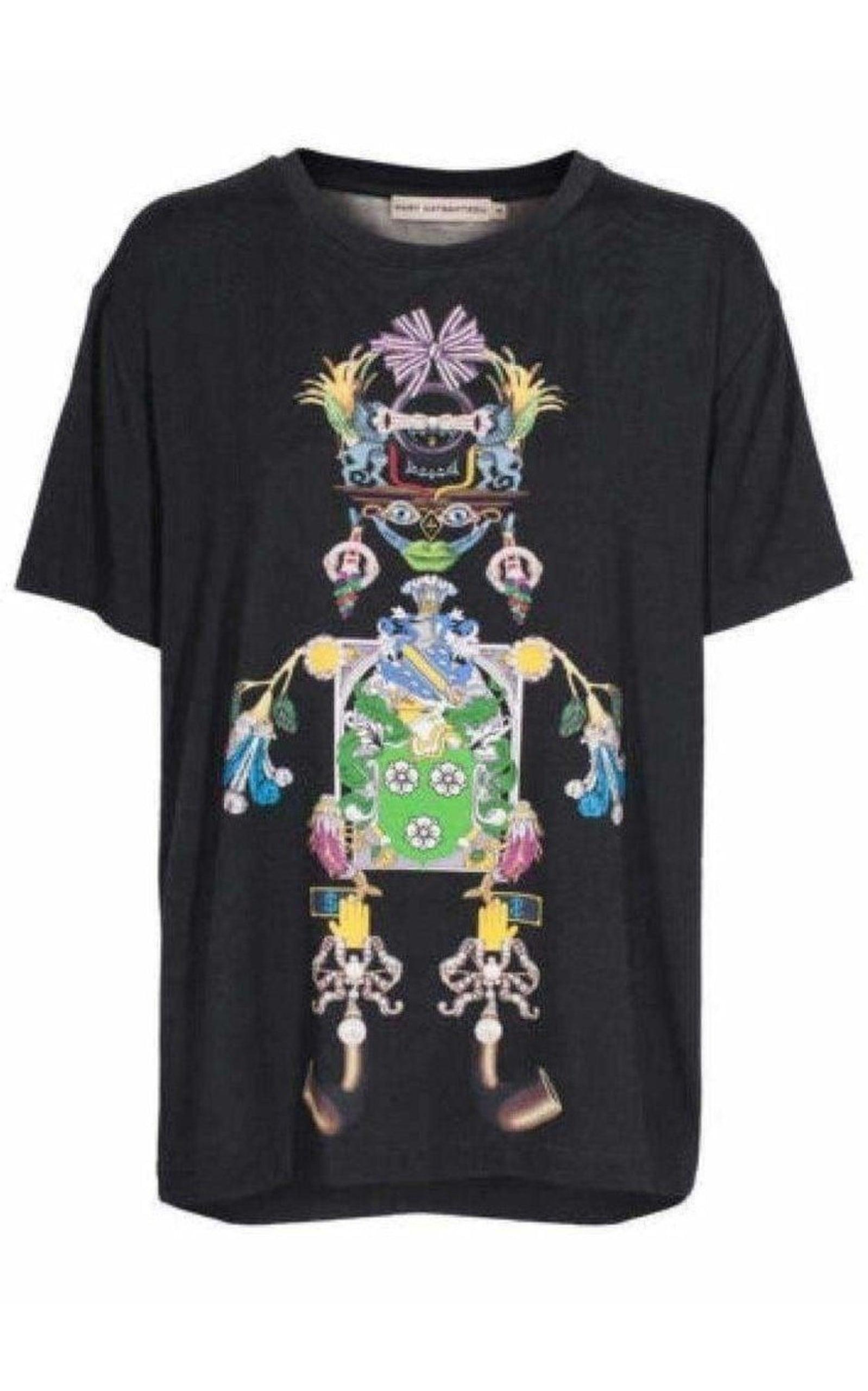 Tikki Man Printed Modal Jersey T-Shirt Mary Katrantzou