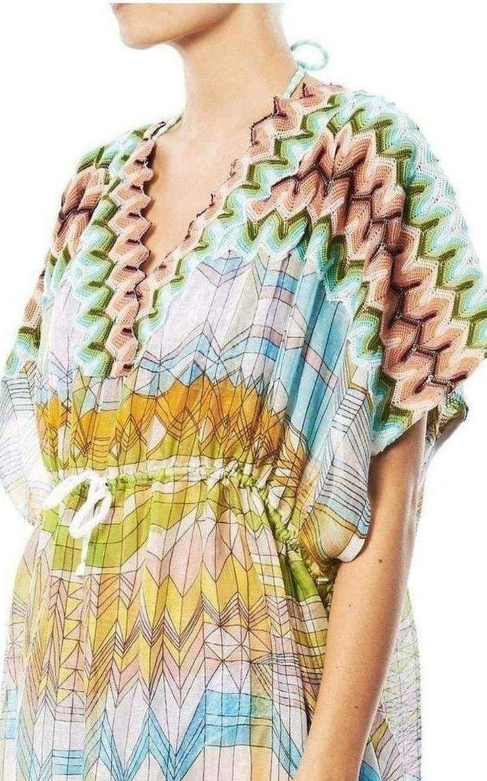 Knitwear Stampa Geometric Print Kaftan Missoni