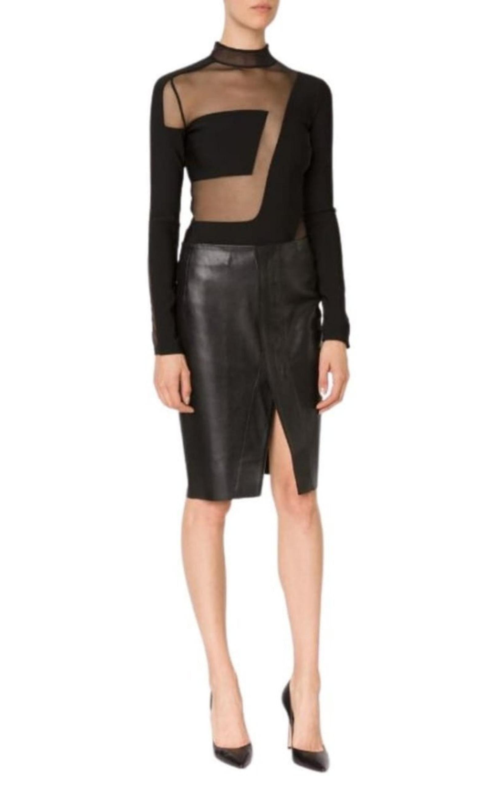 Sheer Panel Bodysuit Mugler