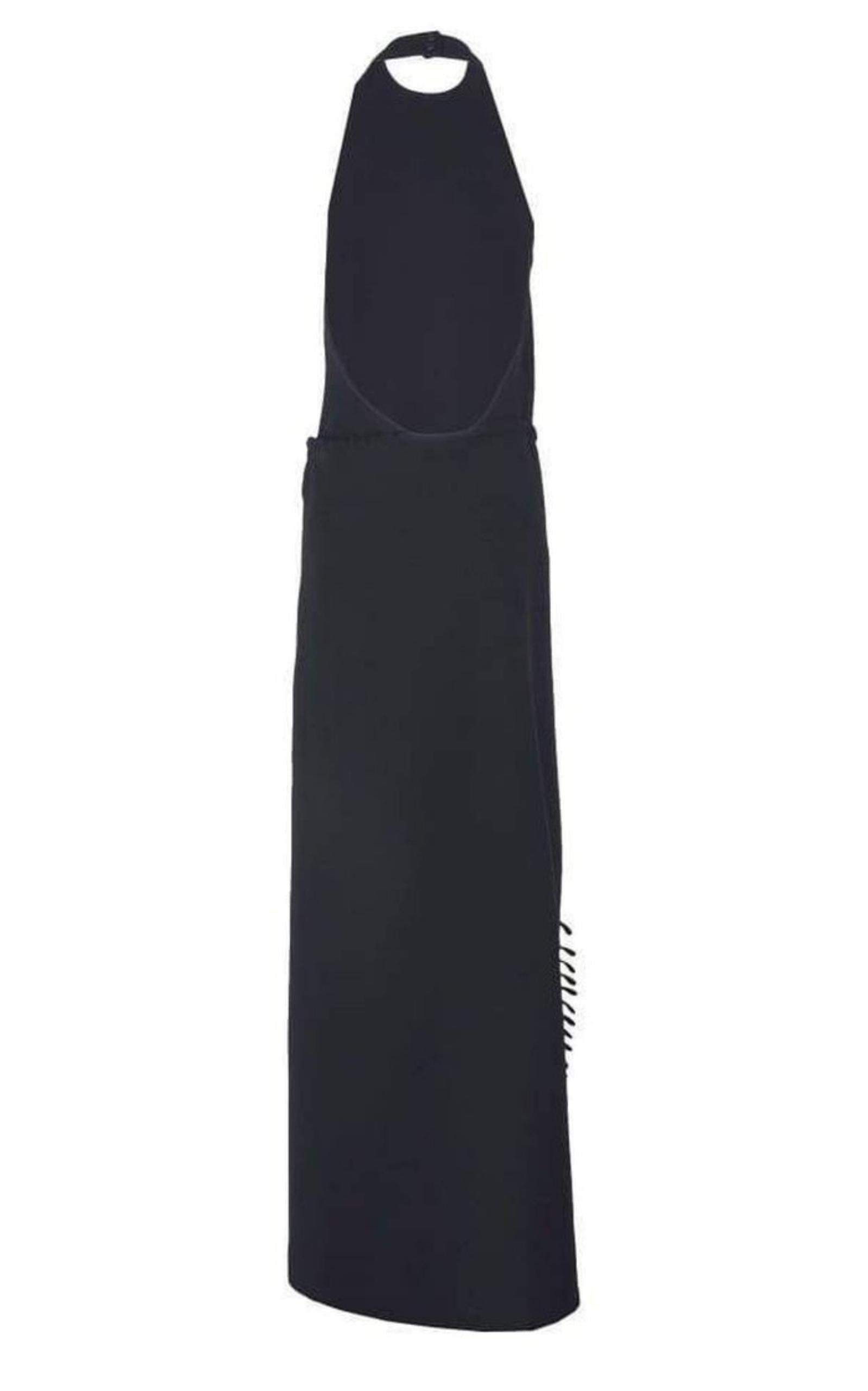 Black Sleeveless Fringed Dress Paco Rabanne