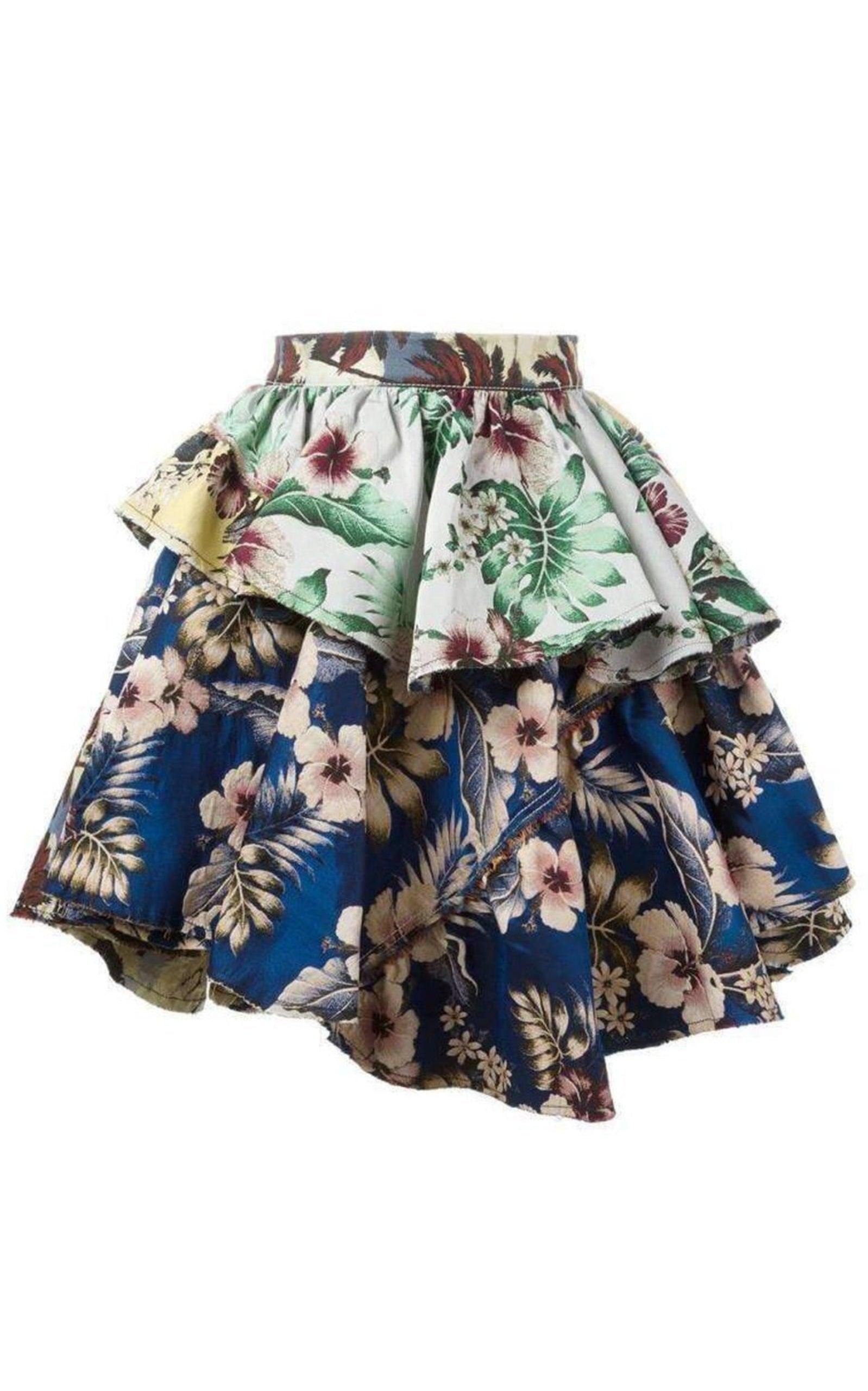 Floral Print Skirt Philosophy Di Lorenzo Serafini