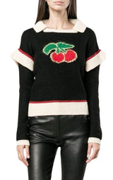 Wool Blend Cherry Sweater Philosophy Di Lorenzo Serafini