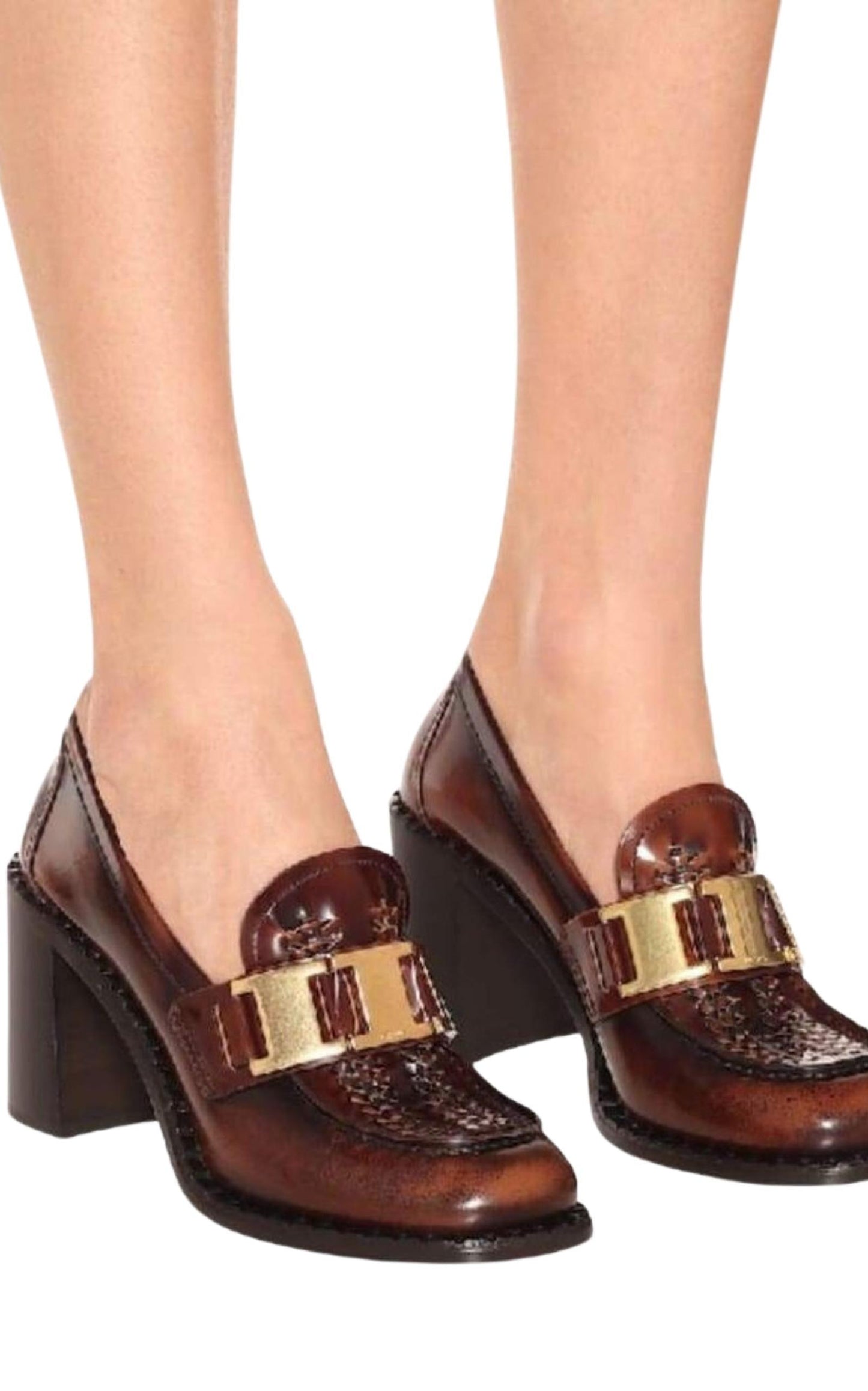 Leather Loafer Pumps Prada