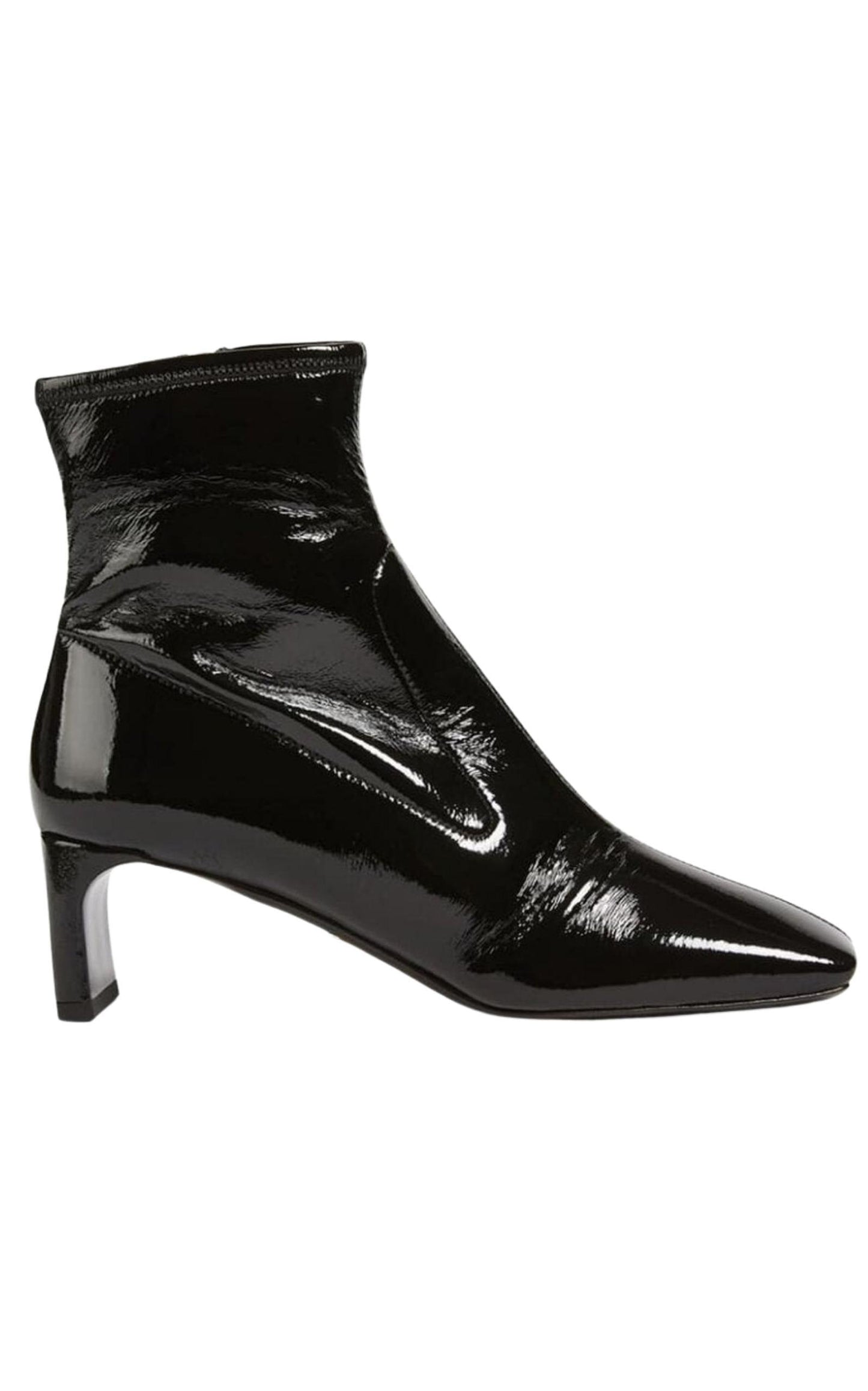 Тechnical Patent Leather Ankle Boots Prada