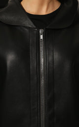 Black Peter Leather Jacket Rick Owens