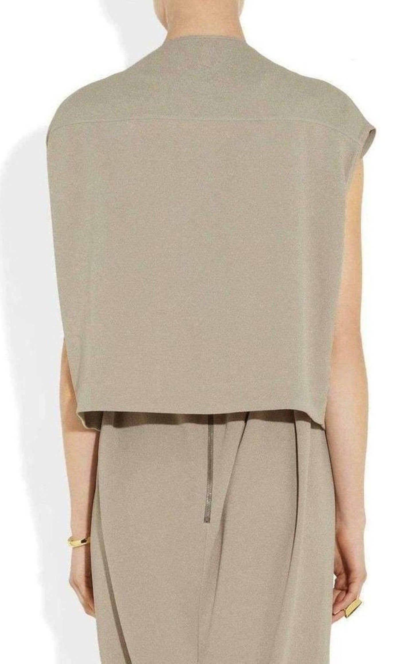 Dagger Mantlette Silk-crepe Jacket Rick Owens