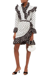 Ruffled Polka-Dot Blouse Rodarte