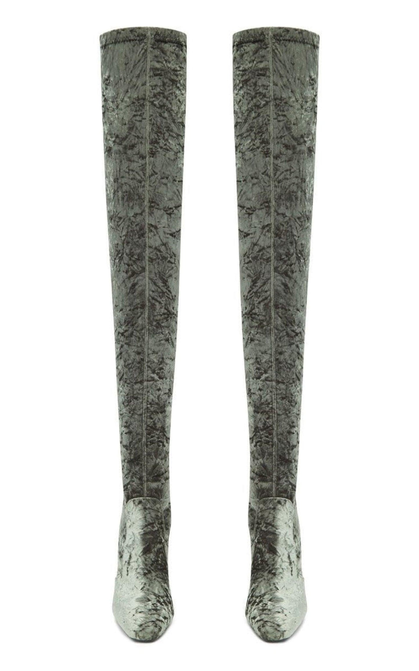 Ella Velvet Over-the-knee Boots Saint Laurent