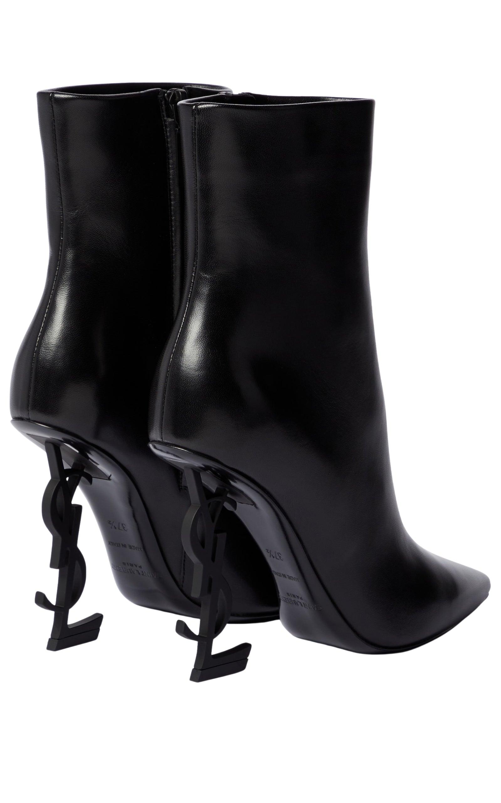 Opyum 105mm Leather Ankle boots Saint Laurent