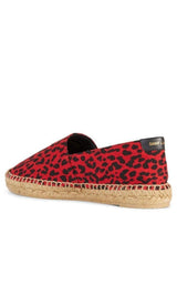 Signature Leopard-Print Flat Espadrilles Saint Laurent