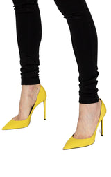 Saint Laurent Yellow ‘ZOE’ Stiletto Pump