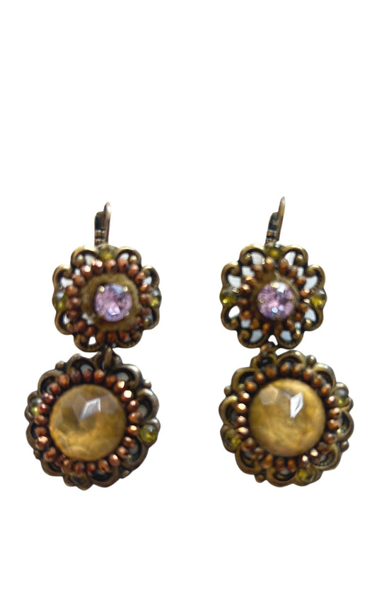 Crystal Embellished Earrings Satellite Paris