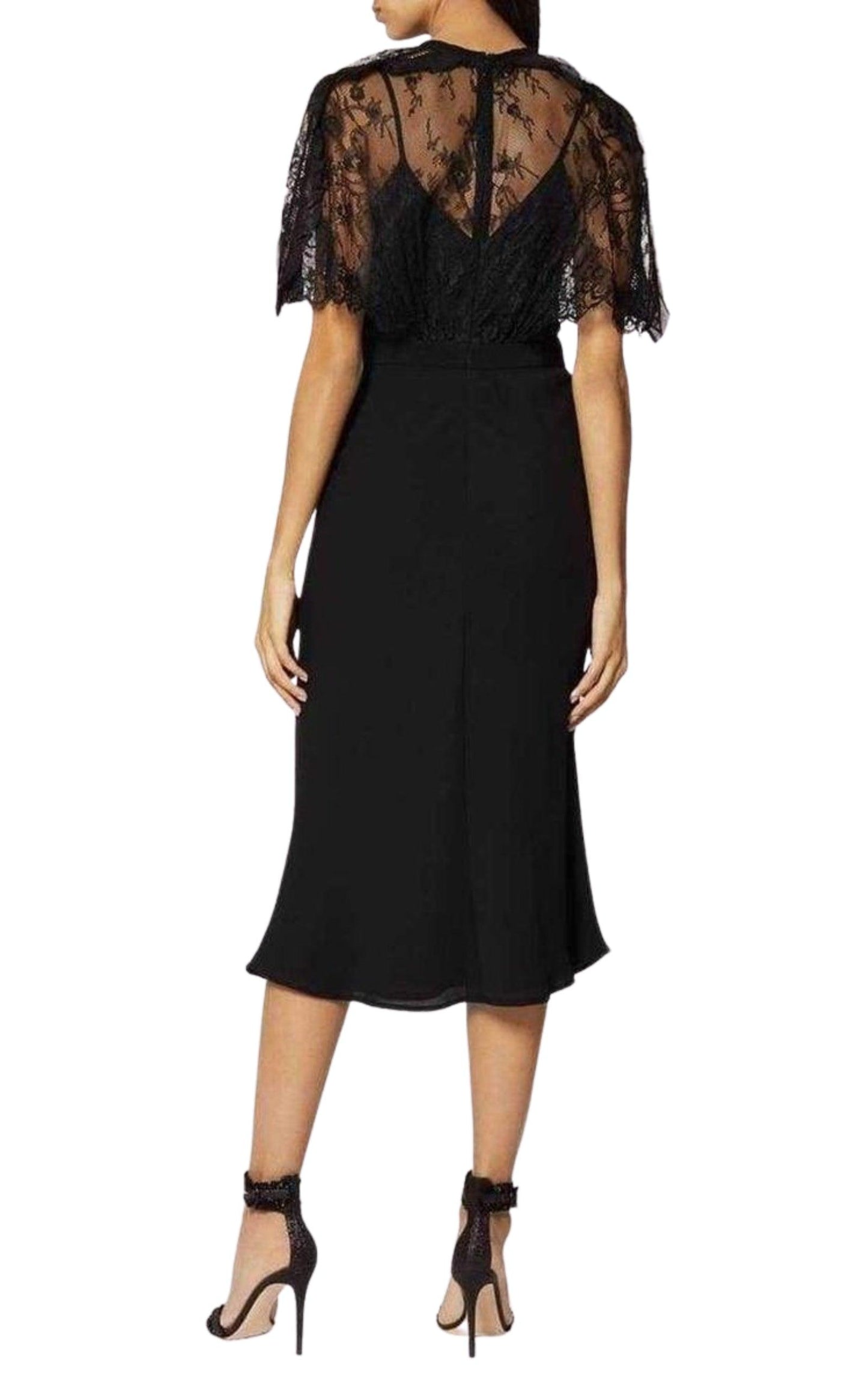 Mason Cape Overlay Dress Self-Portrait