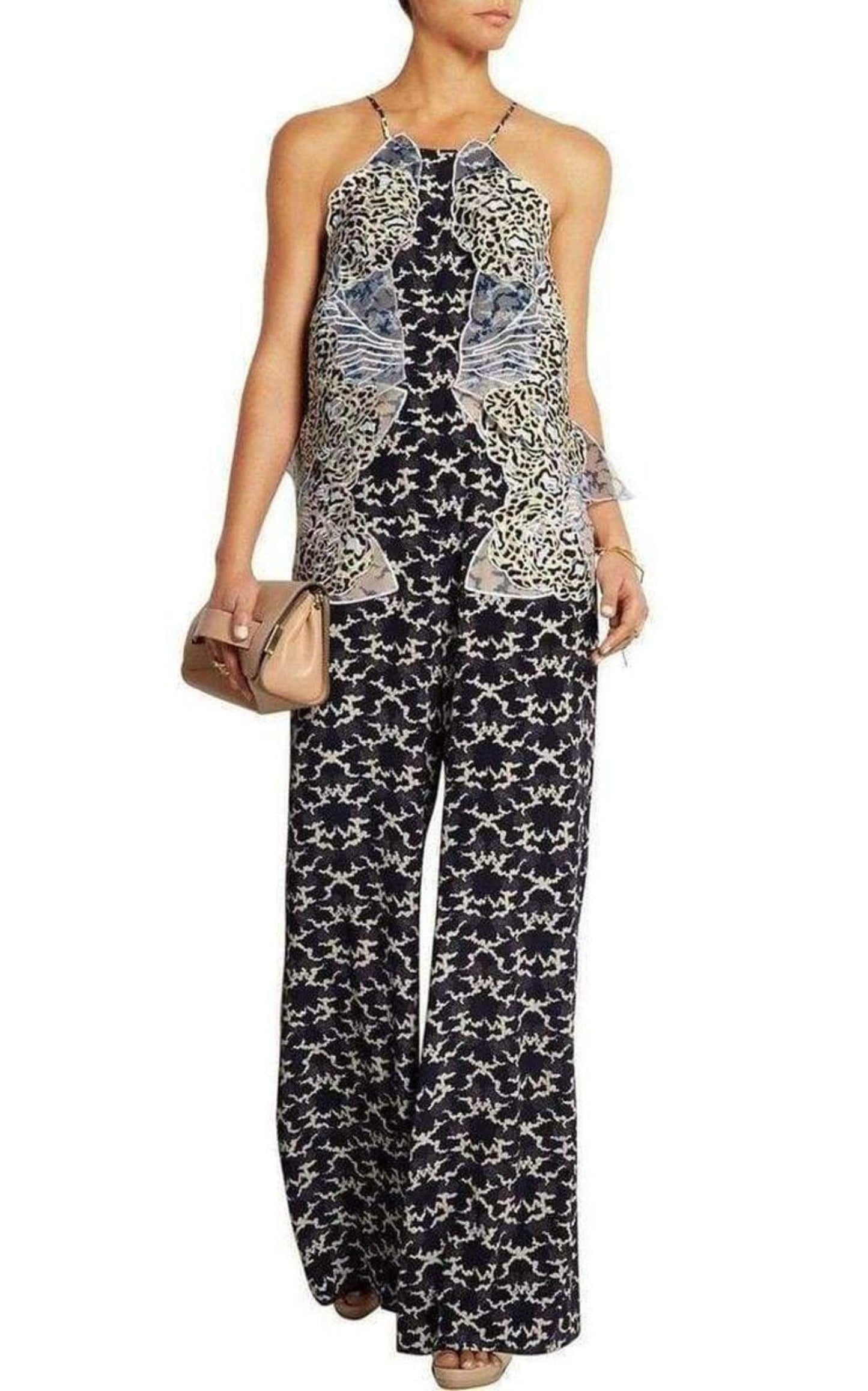 Applique Silk Jumpsuit Stella McCartney