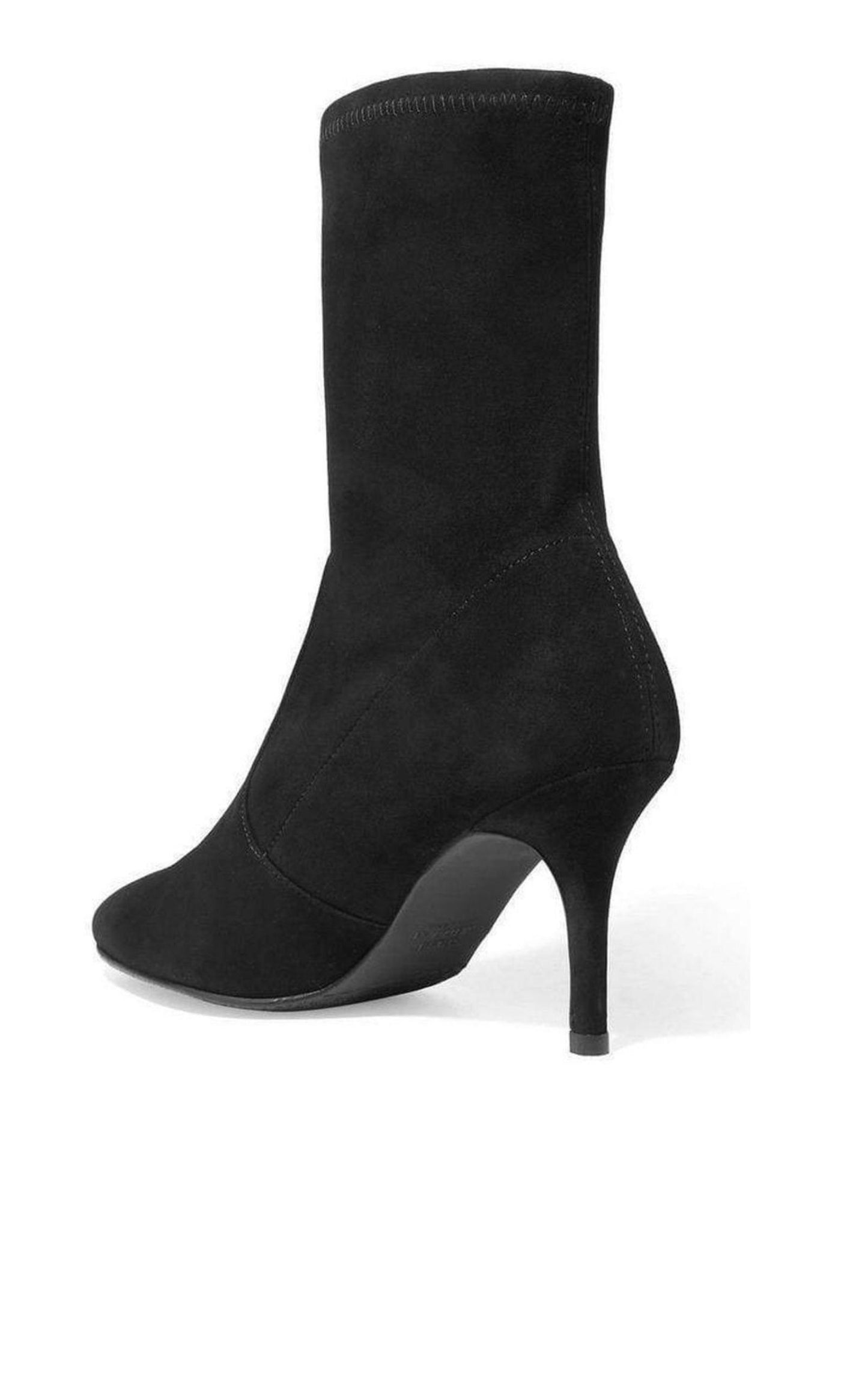 Cling Black Suede Sock Booties Stuart Weitzman