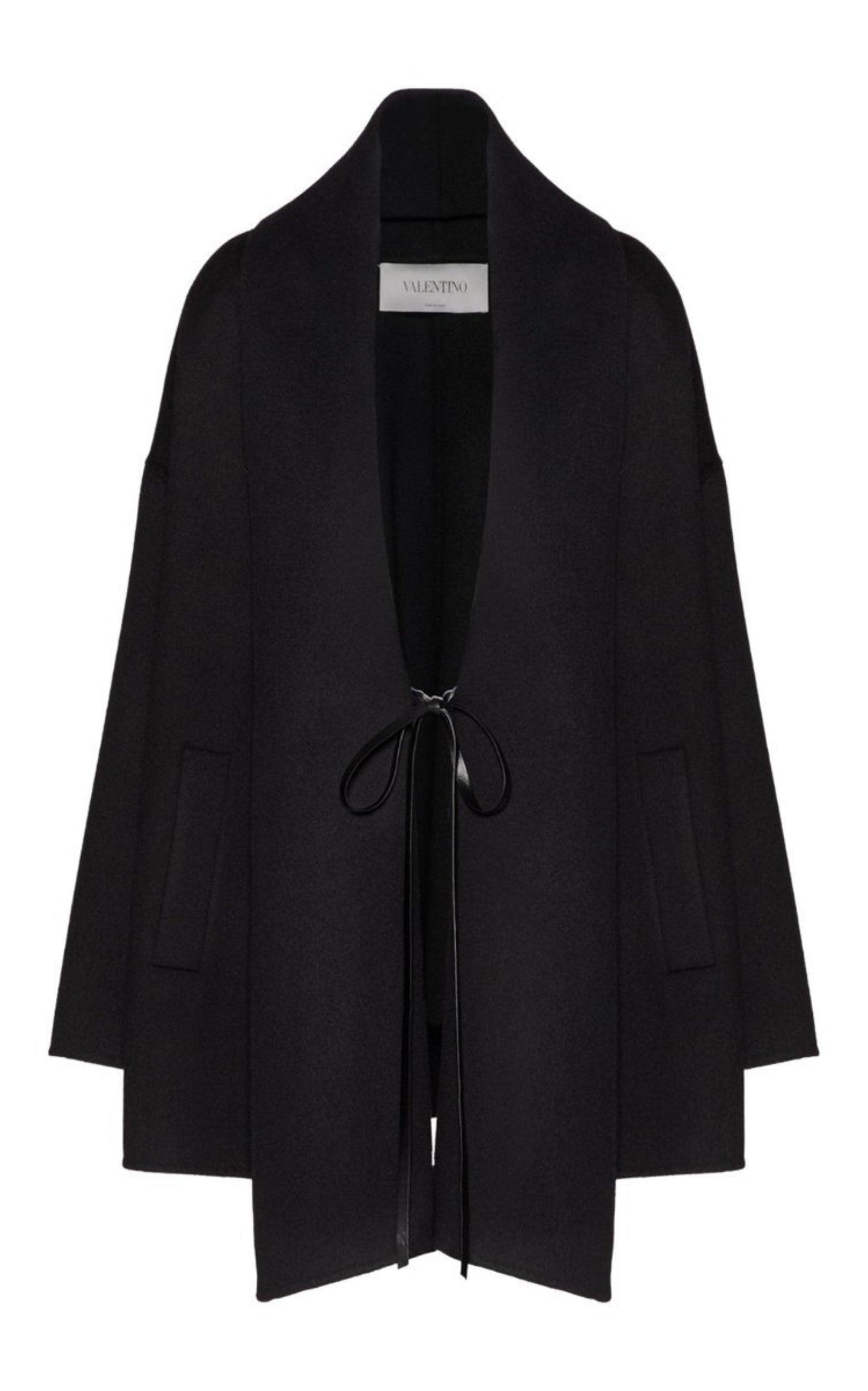 Wool-Cashmere Cape Coat Valentino