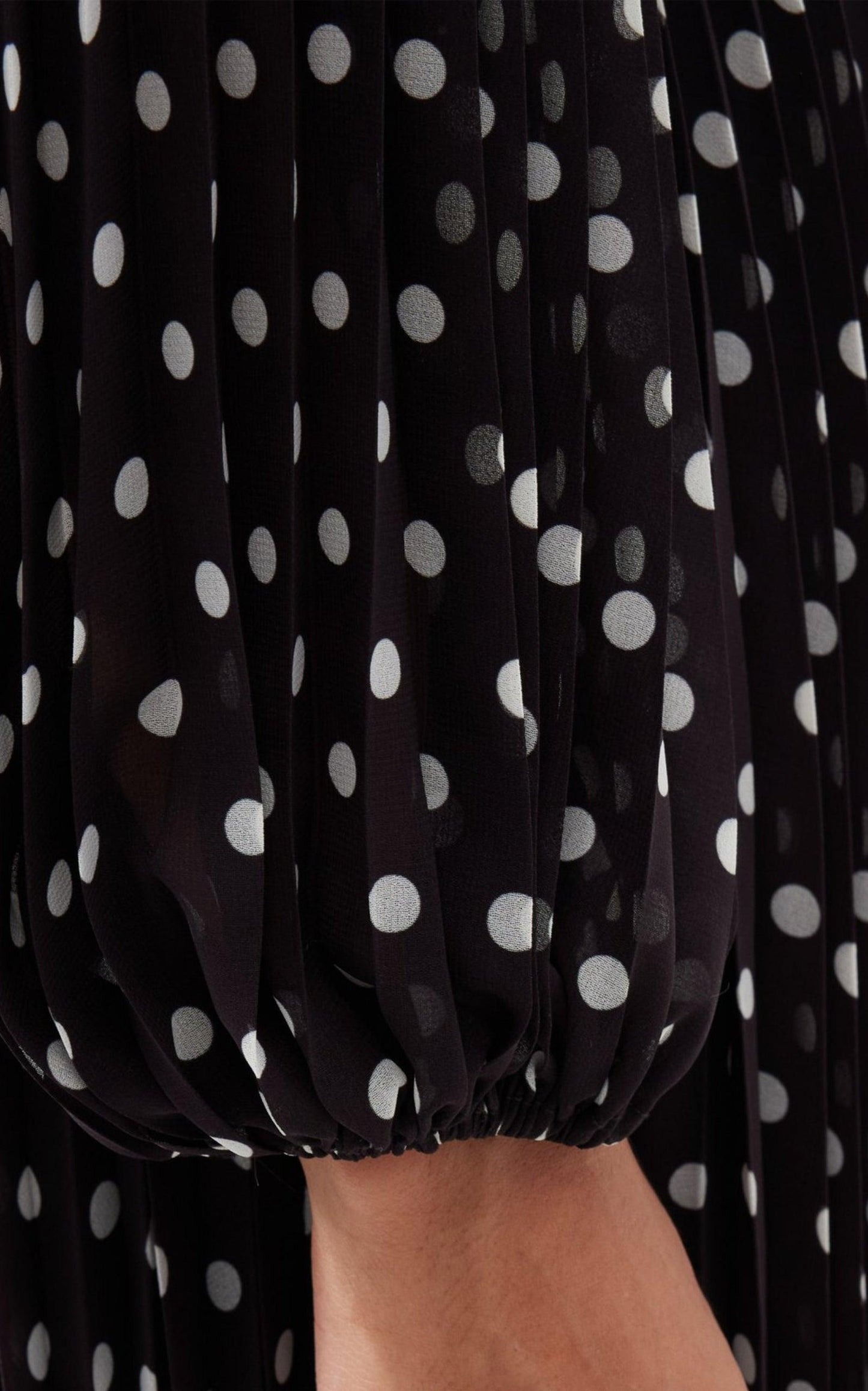 Polka Dot-print Pleated Dress Zimmermann